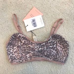 NWT Spell Ada Leopard Bralette